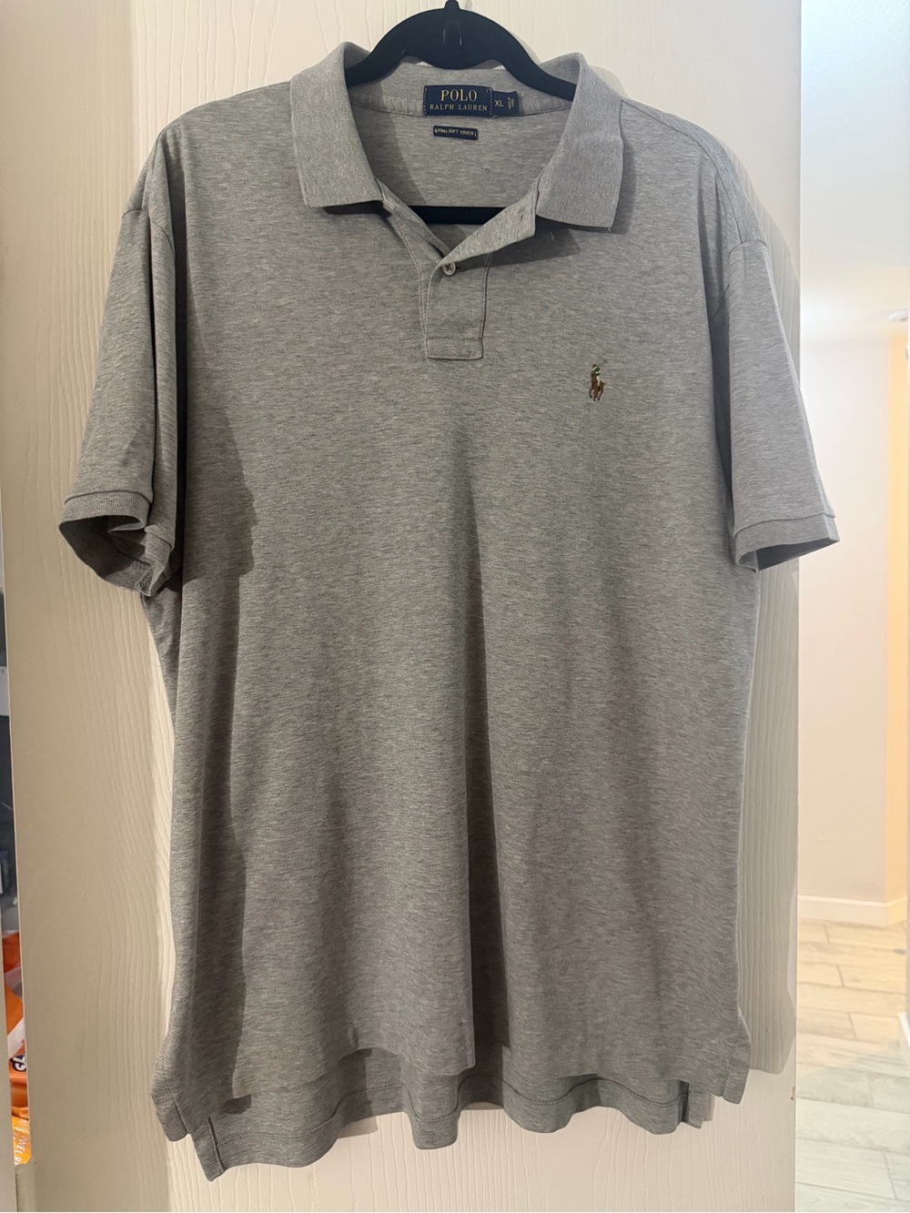 Polo by Ralph Lauren Gray Short-Sleeve Polo with Embroidered Pony